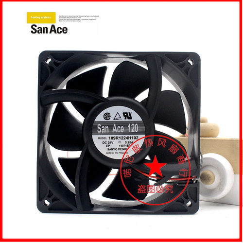 三洋109E1224H144 109R1224H130/H1011/H102/H1D01 24V变频器风扇
