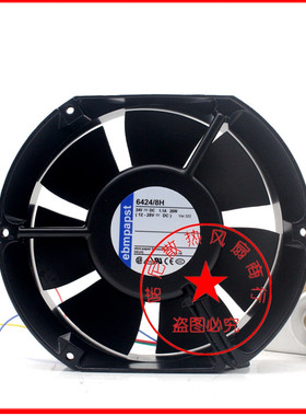 全新ebmpapst 6424/2H/6H/8H/2HR/2HP/TDR 24V 17cm变频器风扇