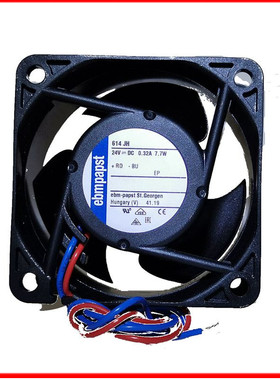 原装ebmpapst风机614JH 24V 0.32A 7.7W 6032 小型高转速静音风扇