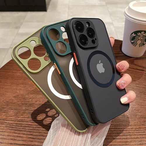 磨砂磁吸壳适用iphone15promax手机壳苹果13/14硅胶软边12por防摔11保护壳XR男女XS无线充plus简约纯色78新款