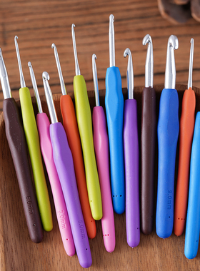 手工单头勾针不锈钢钩针初学者工具编织家用勾毛衣的针鞋毛线钩针