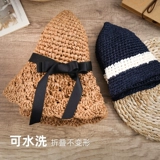 Плетеная летняя шапка ручной работы, сумка, крючок для вязания, лента, набор материалов, DIY