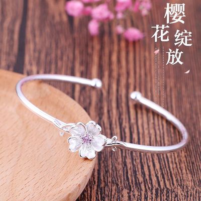 银手镯宝宝大童男女足银镯子礼物