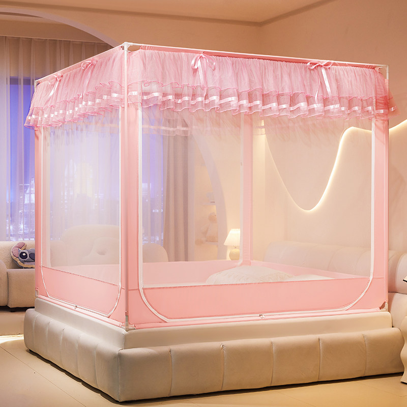 坐床式防摔蚊帐婴儿家用2026年新款卧室全罩式全底儿童防止掉床型