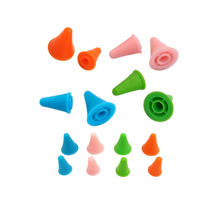 橡胶针套棒针防脱针帽编织工具毛衣针头套棒针头毛线工具大号小号