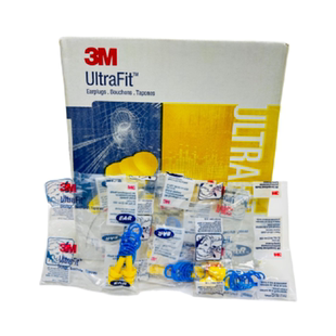 3M耳塞340-4004可反复清洗圣诞树型带线耳塞学习工厂机器降低噪音