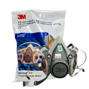3M6100 喷漆甲醛打磨粉尘需要搭配6001虑盒使用 6200防毒面具主体