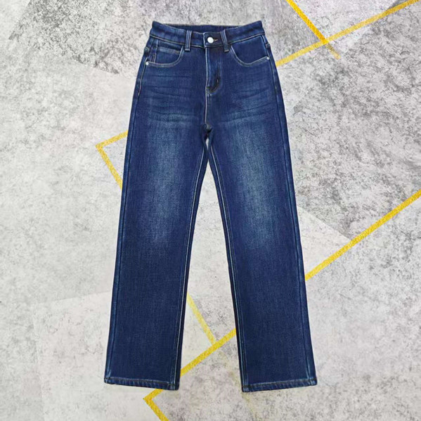 鑫淼外贸 加绒加厚烟管裤 弹力修身保暖裤 中高腰一体绒小直筒裤