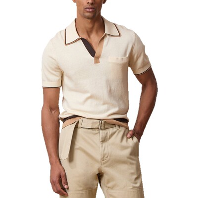 翻领上衣短袖针织POLO衫