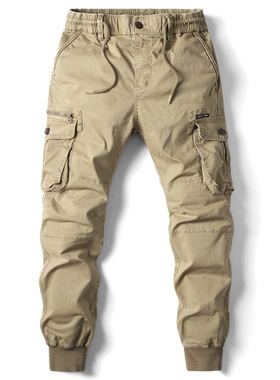 Bunched foot casual small foot overalls 男束脚休闲小脚工装裤