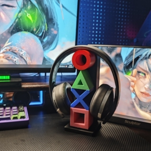 通用耳机挂架索尼PS5游戏标志电竞桌面个性摆件支架游戏机配件