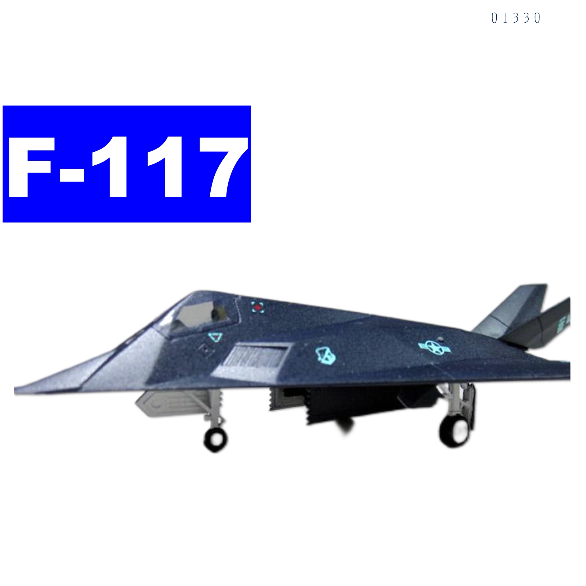 包邮 01330 美国F-117A夜鹰隐身战机 1/144小号手军事拼装模型图片