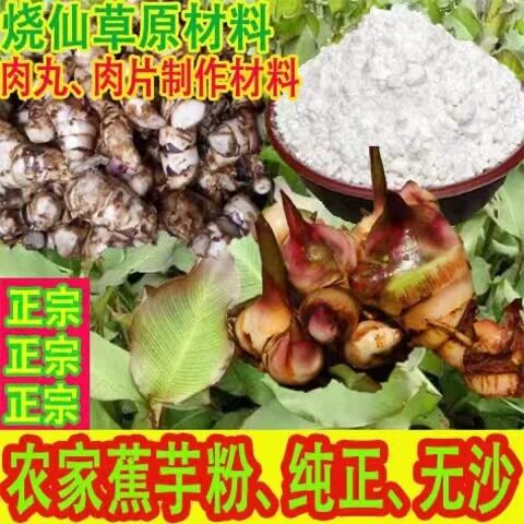 正宗芭蕉芋粉蕉藕旱藕粉纯蕉芋粉纯手工云南白凉粉烧仙草粉丝粉条