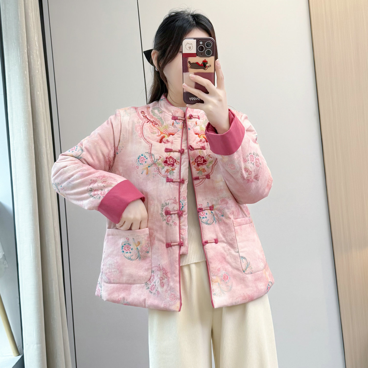 新中式中国风重工刺绣棉服外套