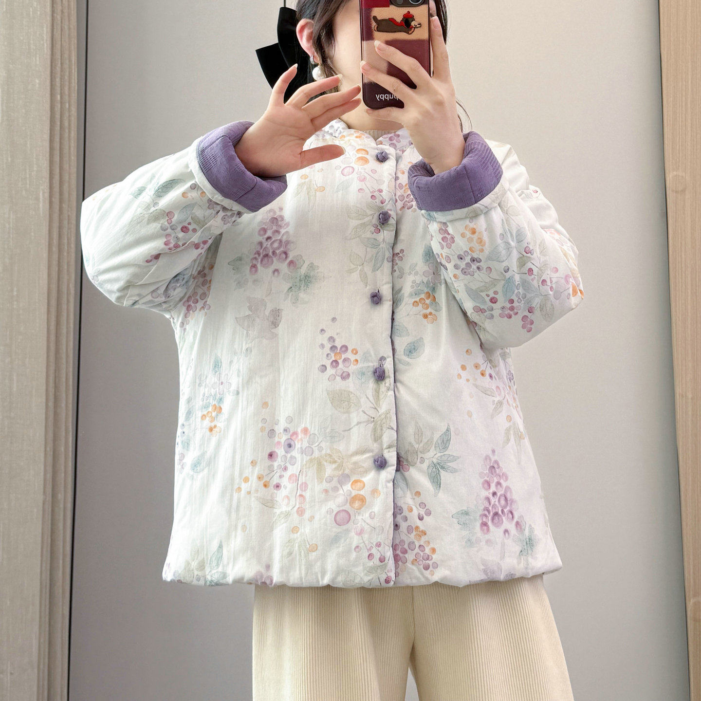 新中式国风双面穿花色棉服女2025冬季新款复古盘扣小个子棉袄外套,女装/女士精品,棉衣/棉服,淘宝优惠券,粉丝福利购,淘宝优惠卷