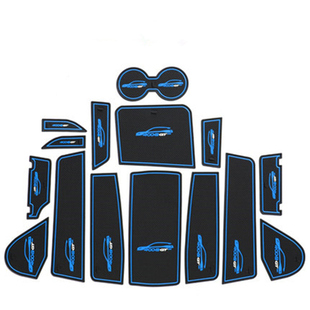 新标致4008门槽垫标志5008水杯垫储物盒防滑垫仪表盘标志改装专用