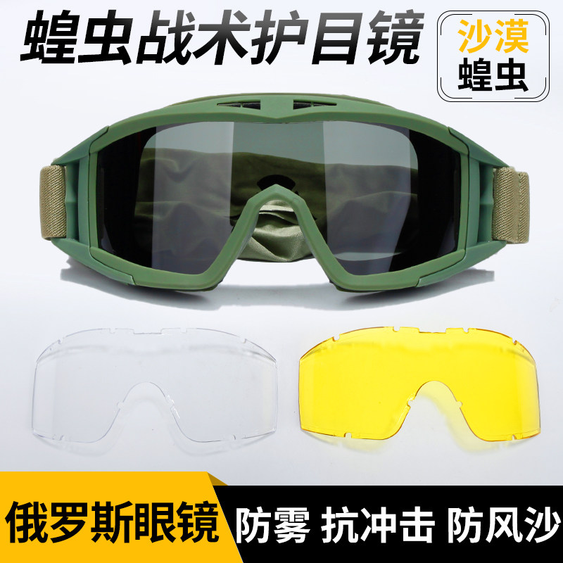 战术眼镜沙漠蝗虫军迷特种护目镜防雾防暴户外骑行登山射击CS装备