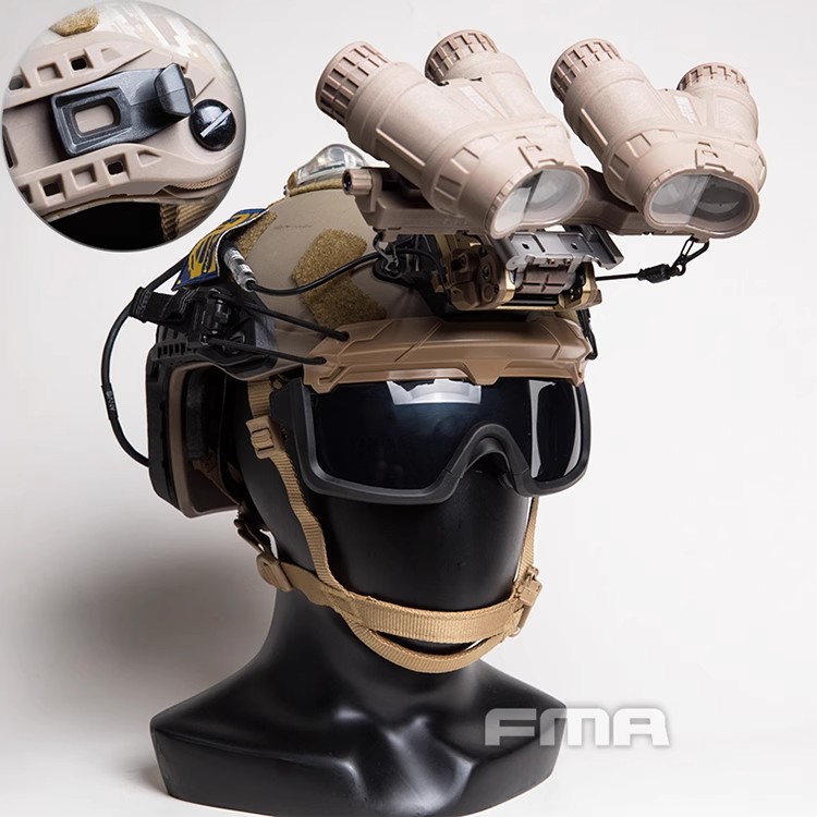 FMA战术护目镜FAST头盔专用分体式防雾防暴风镜3MM厚度镜片护目镜