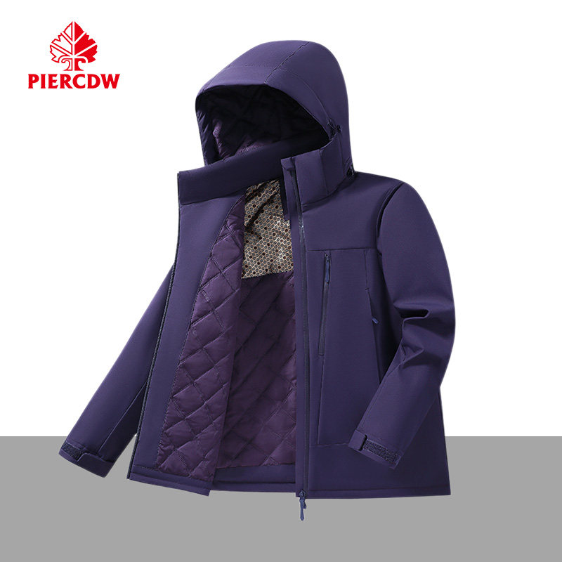 帕瑞萨/PIERCDW冲锋棉衣女秋冬季新款夹棉夹克户外徒步中老年外套