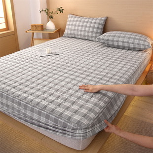 2025新款四季通用纯棉床笠100全棉水洗棉床罩1米2宿舍单人90x200