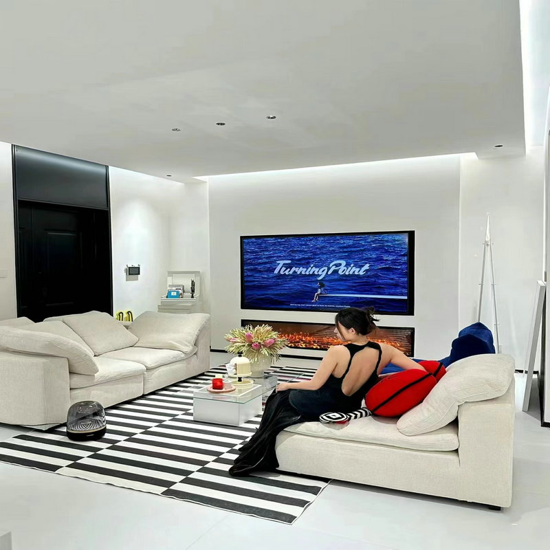 2024新款黑白条纹地毯客厅沙发茶几毯卧室床边高级感家用地毯可擦