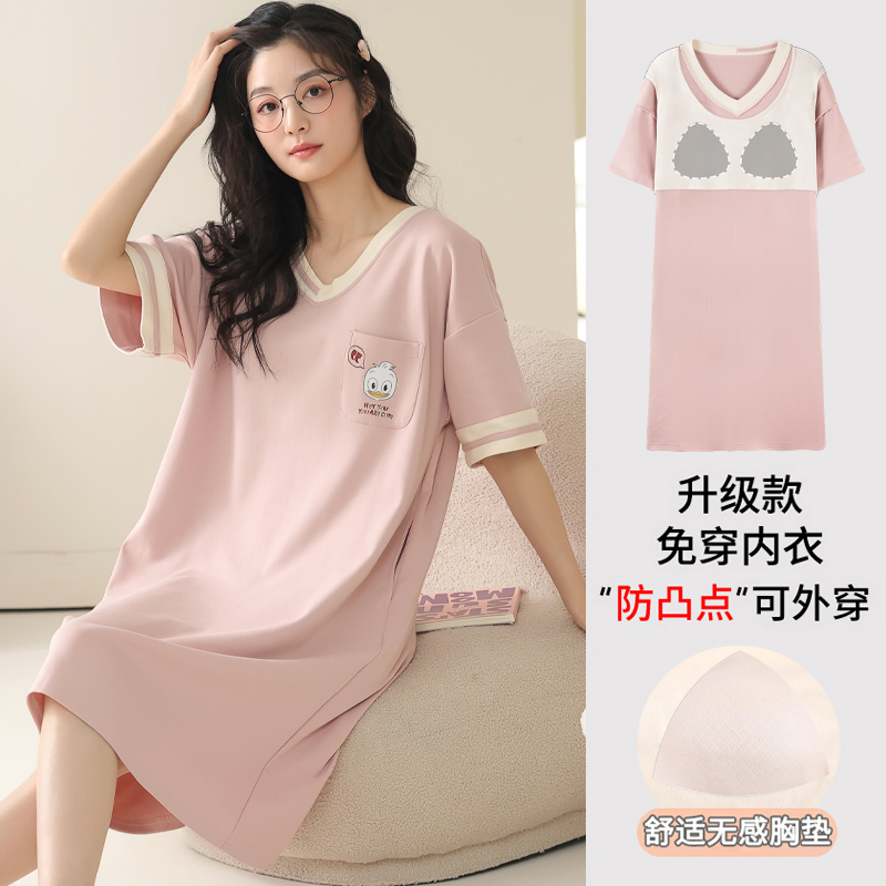 卡之恋纯棉夏季女睡裙