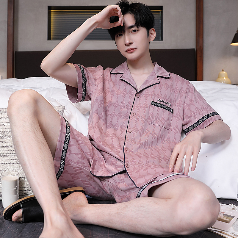 卡之恋男纯棉睡衣夏季