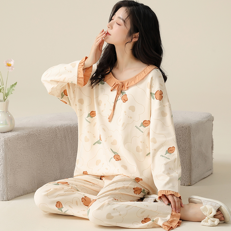 卡之恋女纯棉睡衣春秋