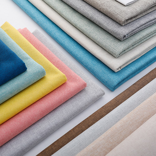 云布途细麻沙发中国风素色面料