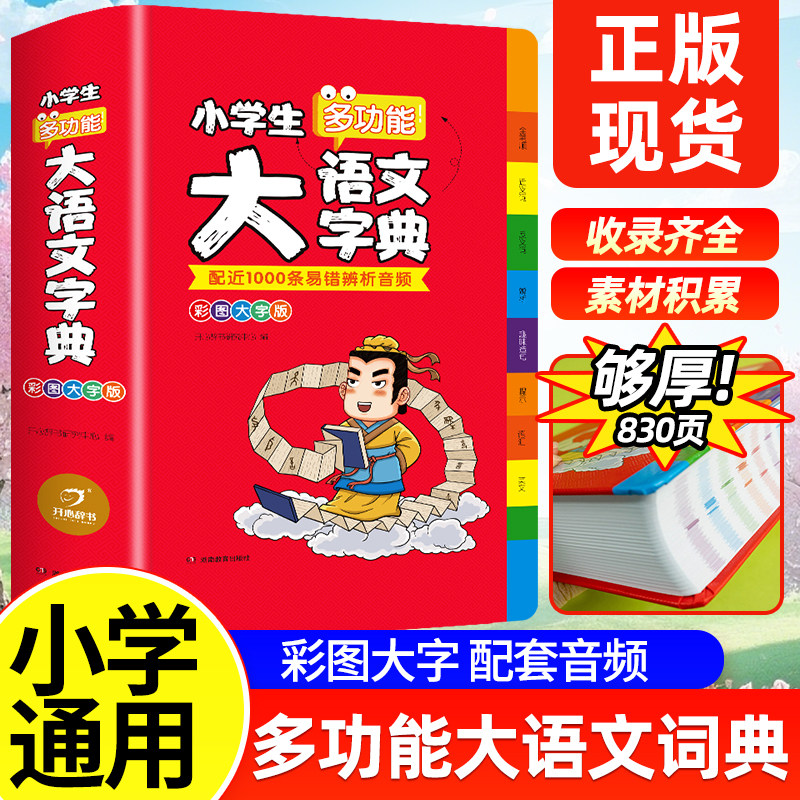 2025年正版小学生大语文词典小学生专用多功能大全四字彩图彩色版中华现代汉语词语词典工具书中小学新华字典儿童成语积累大全训练