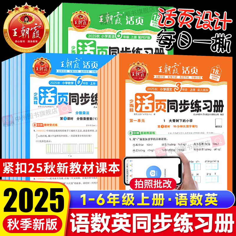 王朝霞活页同步练习册25秋