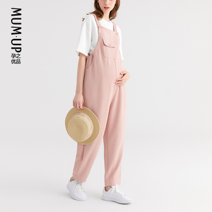 孕之优品孕妇背带裤夏季薄款连体裤元气酷感宽松孕妇装孕妇裤子女