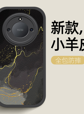 银黑色适用华为荣耀X50手机壳荣耀X50保护套50x卡通新款小羊皮HONORX50女男全包防摔硅胶新品外壳情侣