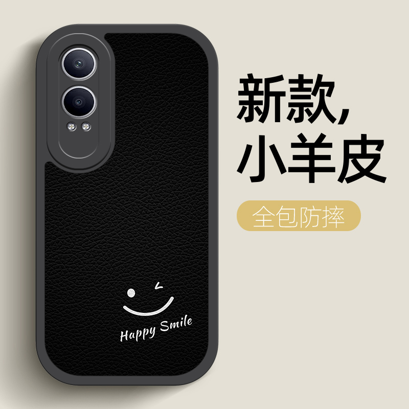 hapy笑脸适用oppok12x手机壳oppo k12x保护套0pp0k12x卡通新款opk12x小羊皮女款全包防摔硅胶软壳外壳