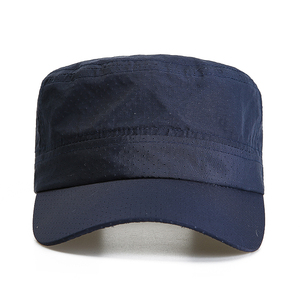 夏季户外男士速干帽子遮阳防晒时尚太阳帽透气网眼中老年人平顶帽