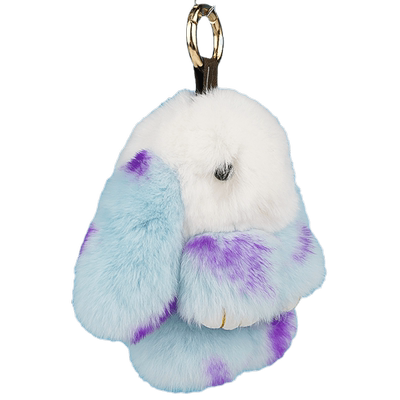 真獭兔毛萌萌兔车钥匙扣挂件可爱