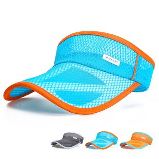 新款儿童帽子夏男童女中大童全网眼透气棒球帽鸭舌帽空顶帽遮阳帽