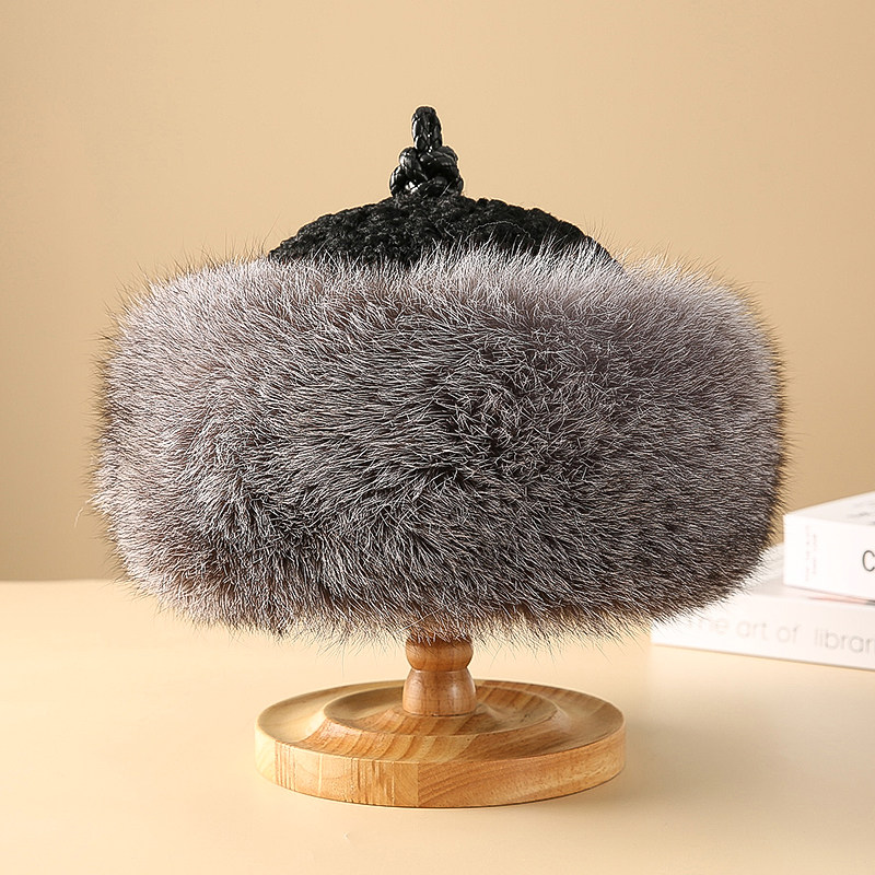 帽子贝勒爷狐狸毛帽王爷帽蒙古帽