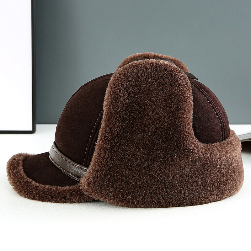 俄罗斯羊毛鸭舌帽子男女冬季户外加厚保暖东北护耳真羊皮老人棉帽,服饰配件/皮带/帽子/围巾,帽子,淘宝优惠券,粉丝福利购,淘宝优惠卷