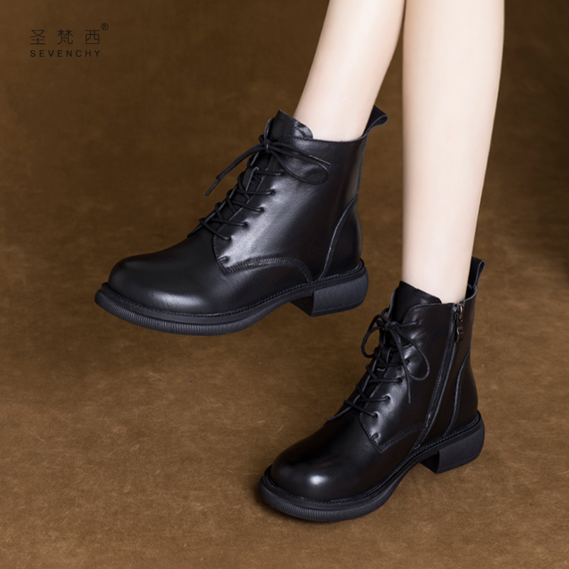 头层牛皮马丁靴英伦气质百搭