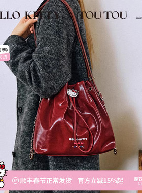 TOUTOUhellokitty三丽鸥联名kt手提链条包单大容量托特包双肩包女
