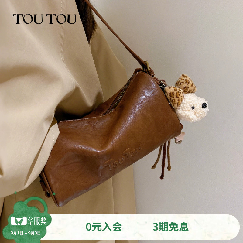 TOUTOU小狗圆筒包手提单肩斜挎包图片