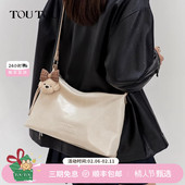 TOUTOU高级感复古腋下包软袋hobo包大容量通勤托特包单肩斜挎包女