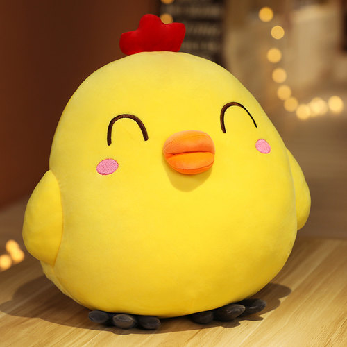 呆萌可爱小鸡毛绒玩具公仔娃娃