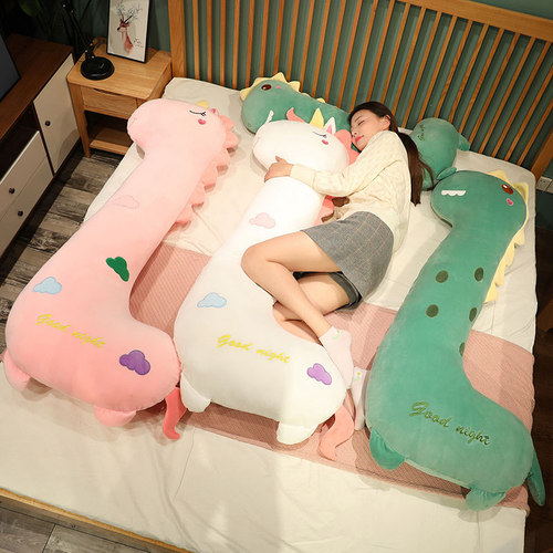 恐龙靠垫侧睡夹腿可拆洗长条抱枕