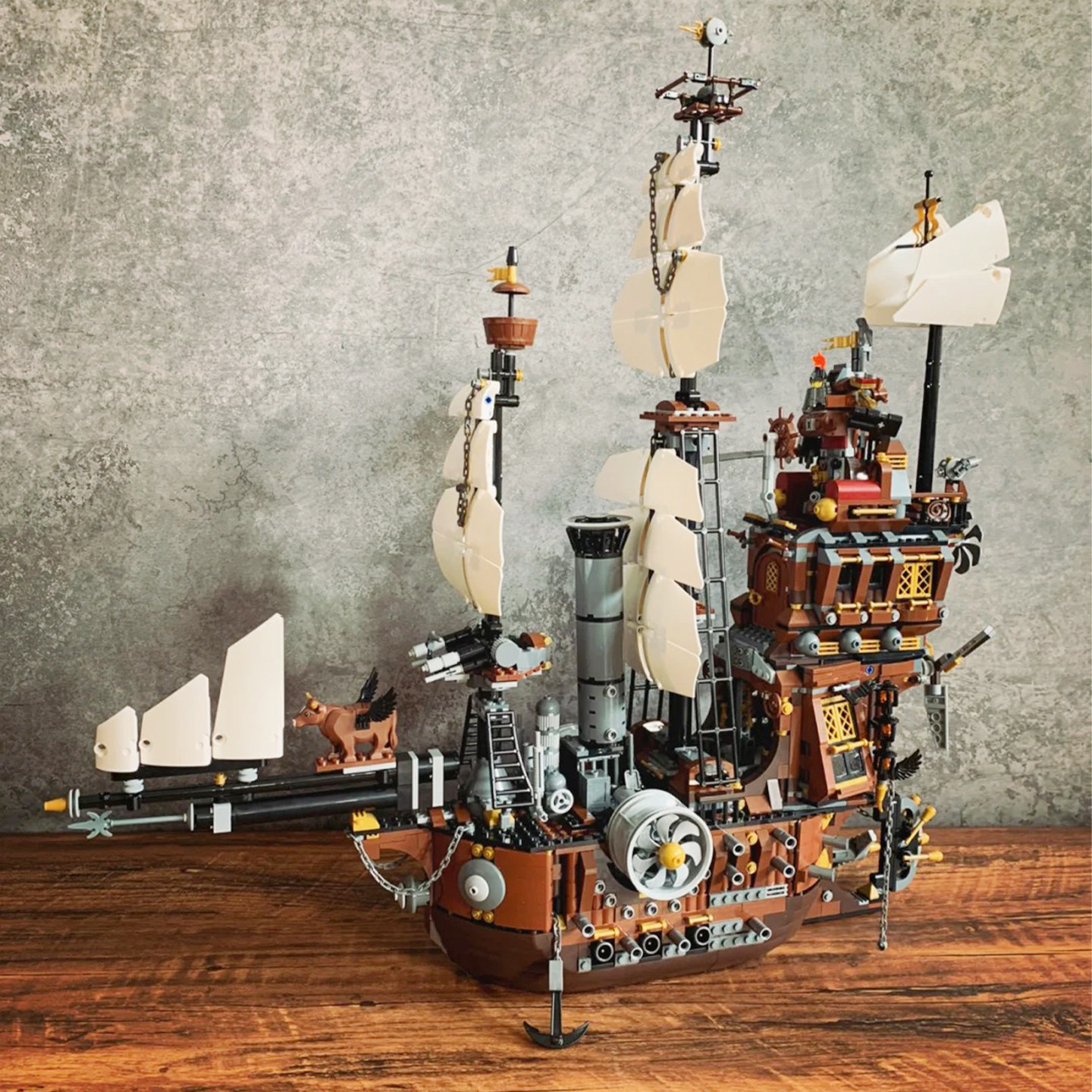 加勒比海盗系列铁胡子海牛号积木