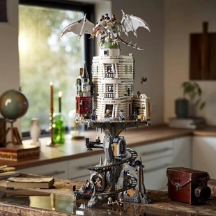中国积木哈利波特系列古灵阁巫师银行霍格沃茨大城堡海德薇猫头鹰