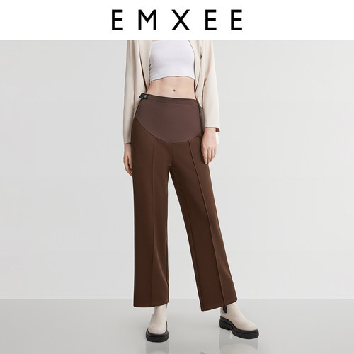 EMXEE/嫚熙孕妇阔腿裤夏季