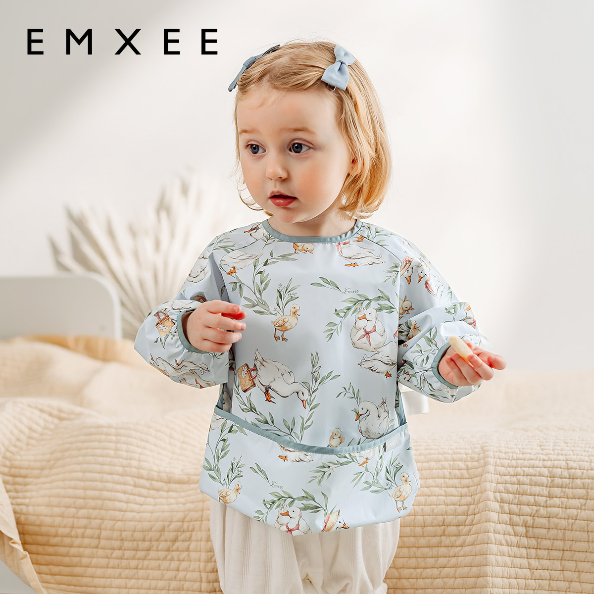 嫚熙宝宝吃饭罩衣儿童外穿衣服幼儿园防水围兜反穿衣辅食饭兜围裙,童装/婴儿装/亲子装,反穿衣/罩衣,淘宝优惠券,粉丝福利购,淘宝优惠卷