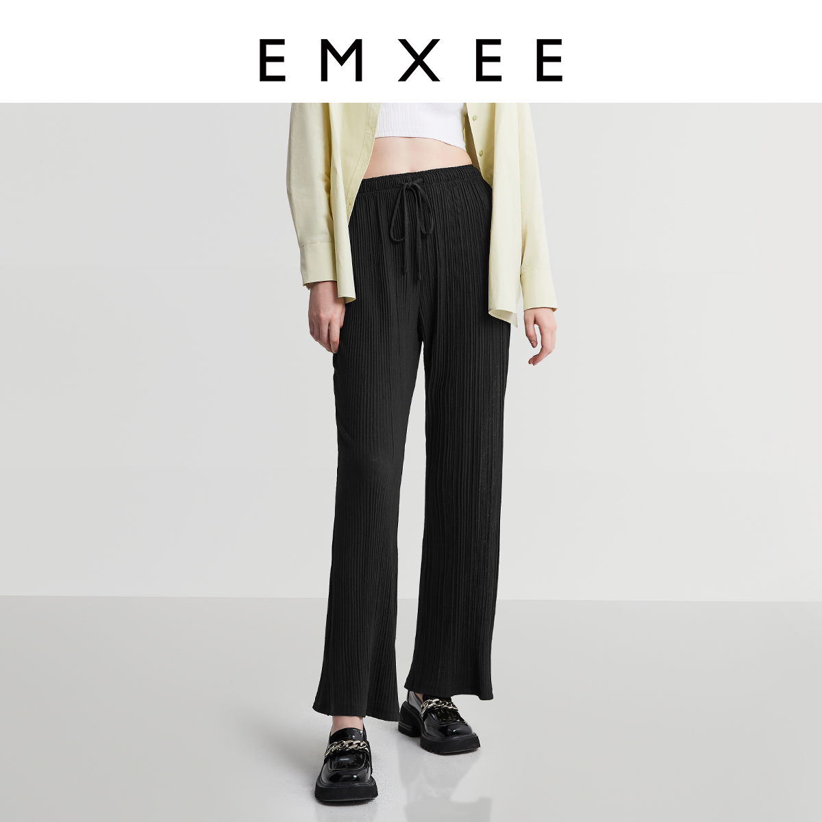 EMXEE/嫚熙孕妇直筒裤夏季百搭款